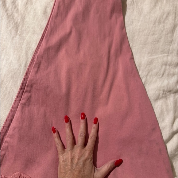 Pink Flared Women's Jeans - Picture 4 of 7